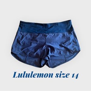 Lululemon size 14 speed up 4” high rise